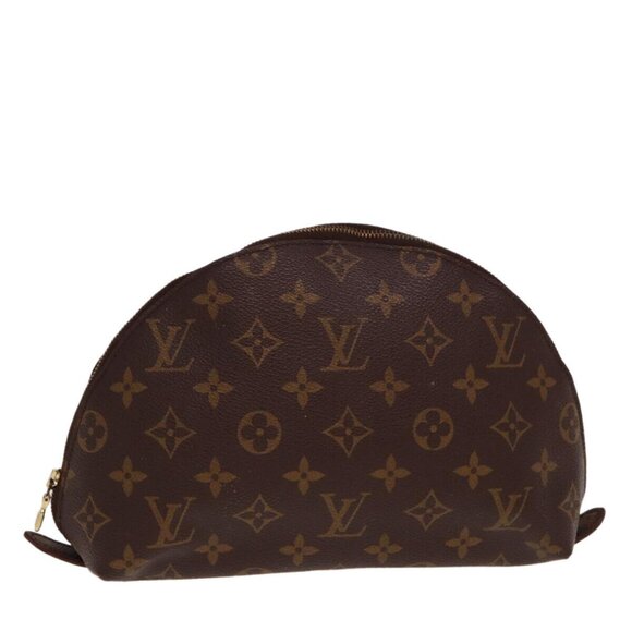 LOUIS VUITTON Monogram Trousse Demi Ronde Cosmetic Pouch - Picture 1 of 12